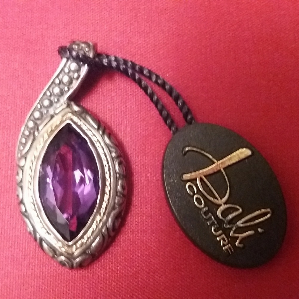 Amethyst, Sterling Silver Pendant.